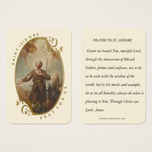 Saint Isidore Bauer Laborer Religious Gebet