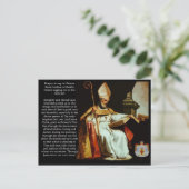 Saint Isidore von Sevilla Postkarte (Stehend Vorderseite)