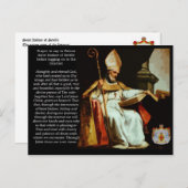 Saint Isidore von Sevilla Postkarte (Vorne/Hinten)
