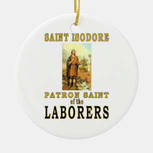 SAINT ISODORE KERAMIKORNAMENT