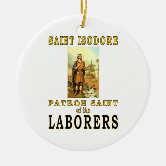 SAINT ISODORE KERAMIKORNAMENT (Vorne)