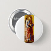 Saint James the Great by Carlo Crivelli Button (Vorne & Hinten)