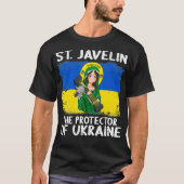 Saint-Javelin Anime Beschützer der ukrainischen Fl T-Shirt (Vorderseite)