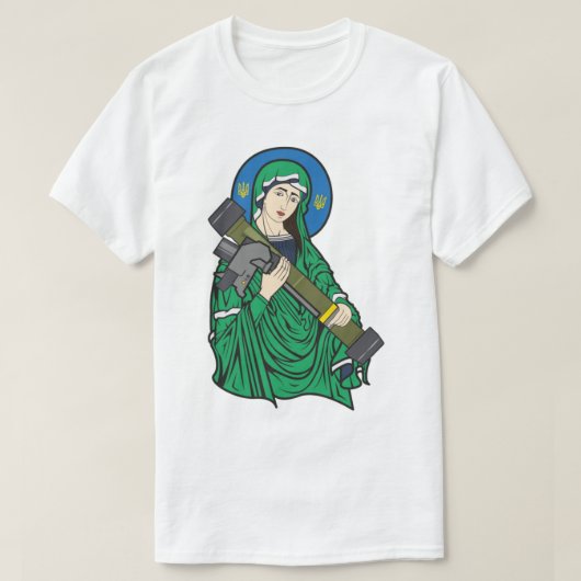 Saint-Javelin - Krieg in der Ukraine. Slava Ukrain T-Shirt (Design vorne)