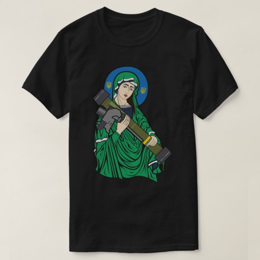 Saint-Javelin - Krieg in der Ukraine. Slava Ukrain T-Shirt (Design vorne)