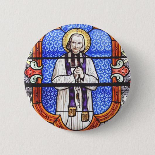 Saint Jean Baptiste Marie Vianney Button (Vorderseite)