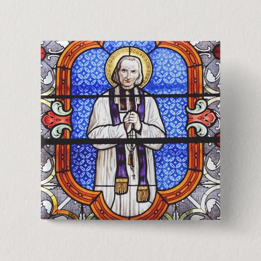 Saint Jean Baptiste Marie Vianney Button (Vorderseite)