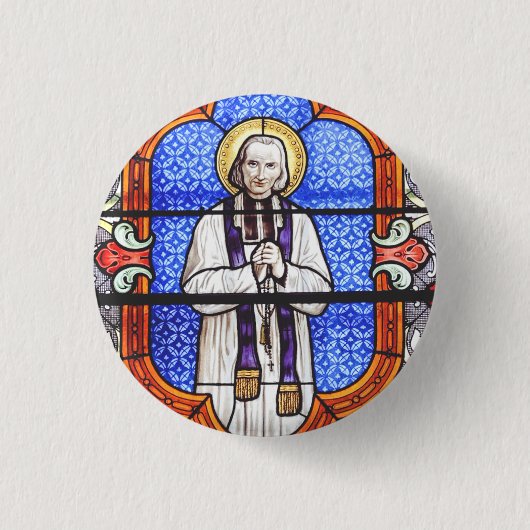 Saint Jean Baptiste Marie Vianney Button (Vorderseite)