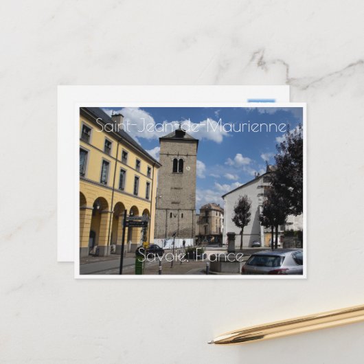 Saint-Jean-de-Maurienne, Savoie, Frankreich Postkarte (Vorderseite/Rückseite Beispiel)