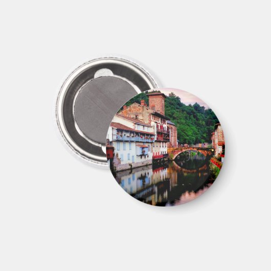 Saint Jean Pied de Port Magnet (Vorderseite/Rückseite)