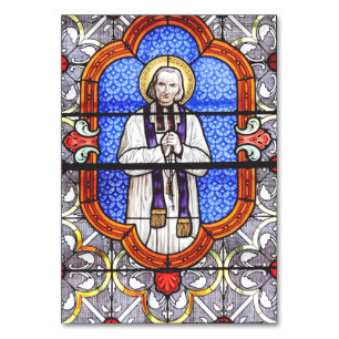 Saint Jean Vianney Premium Soul Guide Kunstposter Tischnummer