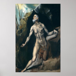 Saint Jerome - El Greco, griechisches Kunstposter Poster