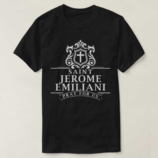 Saint Jerome Emiliani Katholische Schutzheilige Co T-Shirt (Design vorne)