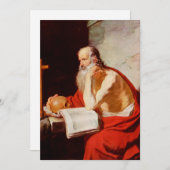 Saint Jerome Feiertagskarte (Vorne/Hinten)