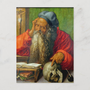 Saint Jerome in Seiner Studie - Albrecht Dürer Postkarte