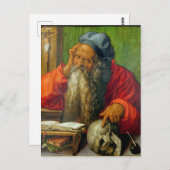 Saint Jerome in Seiner Studie - Albrecht Dürer Postkarte (Vorne/Hinten)