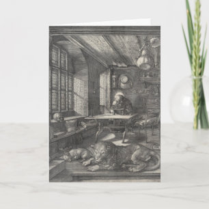 Saint Jerome in Seiner Studie von Albrecht Durer Karte