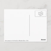 Saint Jerome in Seiner Studie von Albrecht Durer Postkarte (Rückseite)