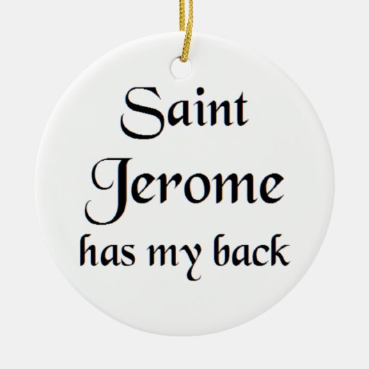 saint jerome keramik ornament (Vorne)