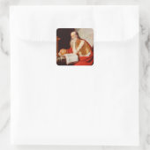 Saint Jerome Quadratischer Aufkleber (Tasche)