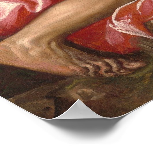 Saint Jerome - Veronese Art Poster (Ecke)