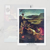 Saint Jerome. Von Hieronymus Bosch Postkarte (Vorne/Hinten)