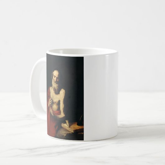 Saint Jerome von Jusepe de Ribera Kaffeetasse (Vorderseite Links)