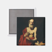 Saint Jerome von Jusepe de Ribera Magnet (Vorderseite/Rückseite)