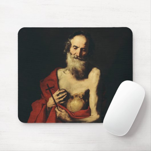 Saint Jerome von Jusepe de Ribera Mousepad (Mit Mouse)