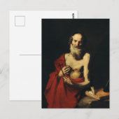 Saint Jerome von Jusepe de Ribera Postkarte (Vorne/Hinten)