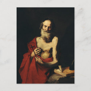 Saint Jerome von Jusepe de Ribera Postkarte