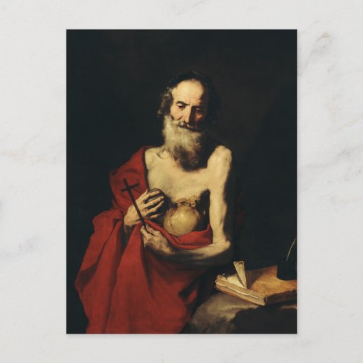 Saint Jerome von Jusepe de Ribera Postkarte (Vorderseite)
