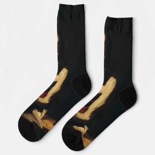 Saint Jerome von Jusepe de Ribera Socken (Linkes Detail)