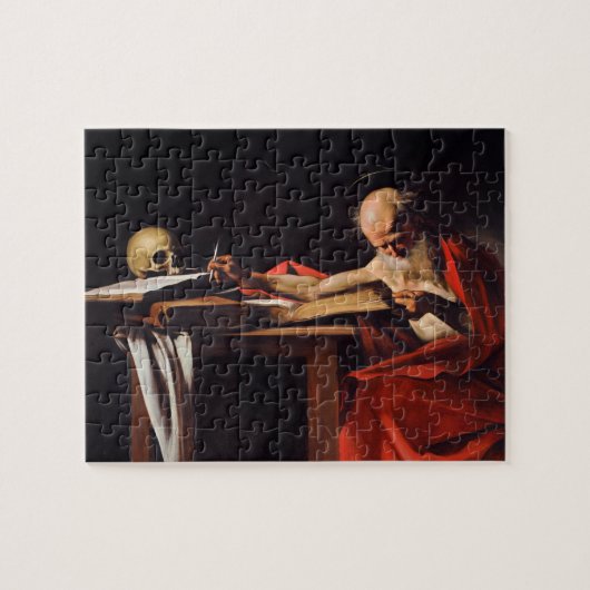 Saint Jerome Writing by Michelangelo Caravaggio Puzzle (Horizontal)