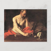 Saint Jerome Writing - Caravaggio Postkarte (Vorderseite)