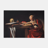 Saint Jerome Writing (von Caravaggio) Fußmatte (Vorderseite)