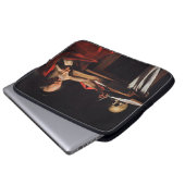 Saint Jerome Writing (von Caravaggio) Laptopschutzhülle (Vorne Knopf)