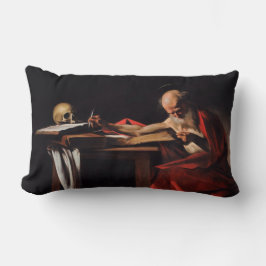 Saint Jerome Writing (von Caravaggio) Lendenkissen