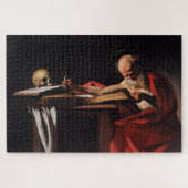 Saint Jerome Writing (von Caravaggio) Puzzle (Horizontal)