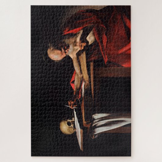 Saint Jerome Writing (von Caravaggio) Puzzle (Vertikal)