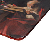 Saint Jerome Writing (von Caravaggio) Schneidebrett (Ecke)