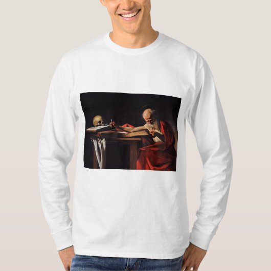Saint Jerome Writing (von Caravaggio) T-Shirt (Vorderseite)