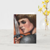 Saint Joan Arc Note Card Karte (Gelbe Blume)