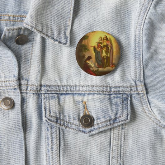 Saint Joan of Arc Button (Beispiel)