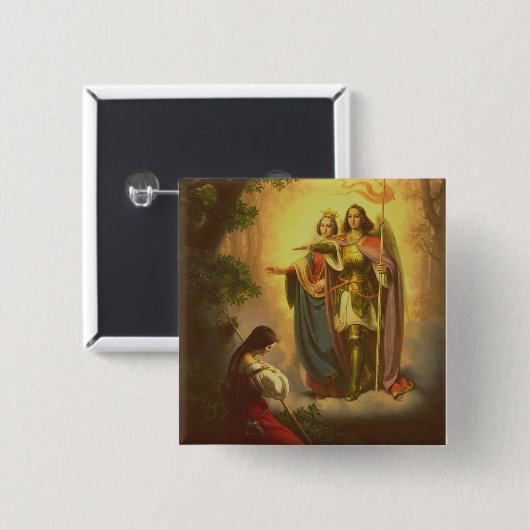 Saint Joan of Arc Button (Vorne & Hinten)