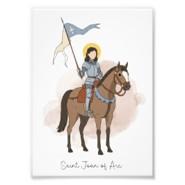 Saint Joan of Arc, Catholic Saint Photo Print Fotodruck