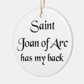 saint joan of arc coffee mug keramik ornament (Links)