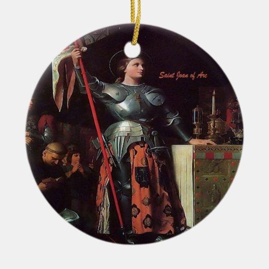 Saint Joan of Arc Keramik Ornament (Vorne)