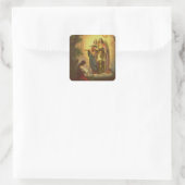 Saint Joan of Arc Quadratischer Aufkleber (Tasche)