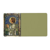 Saint Joan von Arc gestettetes Glas Bild (Vorne)